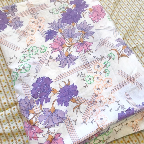 70s Vintage Floral Twin Duvet Cover - Picture 3 of 4